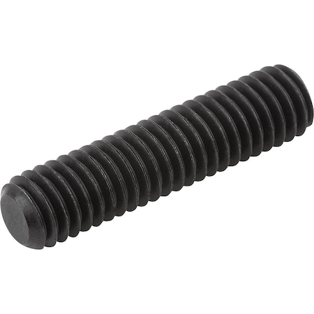 Grub Screw, Hexagon Socket With Flat Point DIN913 M10X35, Sw=5, Steel Black